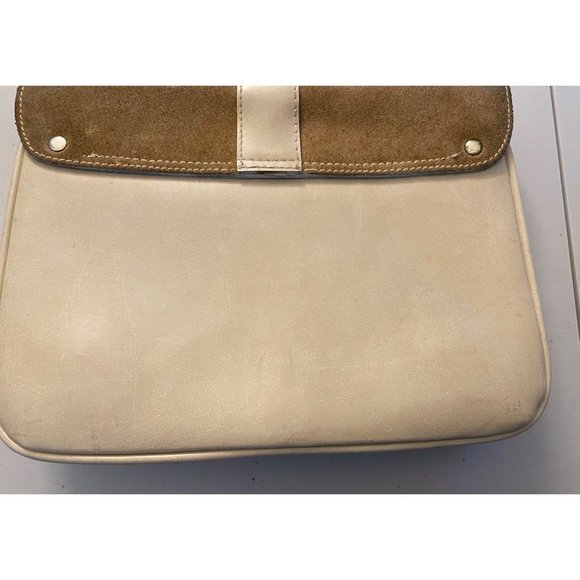 VTG Mini Top Handle Spanish Leather Bag Purse Tote Metal Hardware Made in Spain - Picture 10 of 16